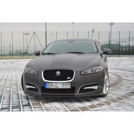 Накладка сплиттер на передний бампер на Jaguar XF I Sportback S-Pack